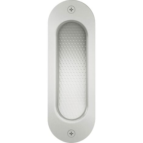 Pomo puerta de encastrar 0 42 4212,oval,Alu F1
