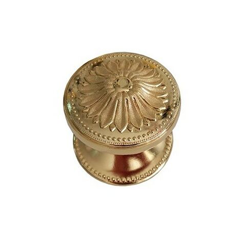 Pomo puerta k10 74mm. acero latonado