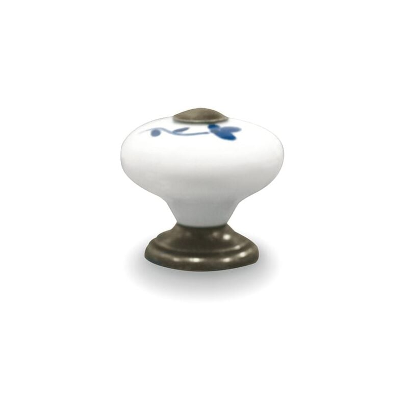 

Pomo R/330-35 Porcelana Flor Marron (JENA) - Oxidado / Beige