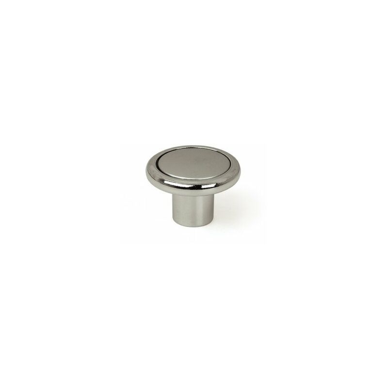 

Pomo Redondo Plano Zamak 33 Mm Cromo Mate Con Circ