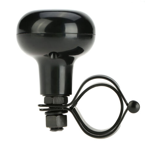 Pomo universal negro de alta resistencia para volante de coche: ayuda a la conducción, comodidad y control.