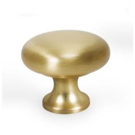 pomo zamak modelo duke ø31 cromo, niquel cepillado y laton cepillado mate acabado laton cepillad