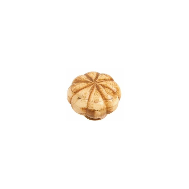 

Pomo 36Mm Hueso Envejecido Tallado