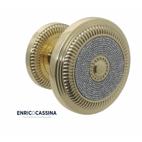 Furniture knob - Brushed brass - Enrico Cassina - Model 105 - 25 mm