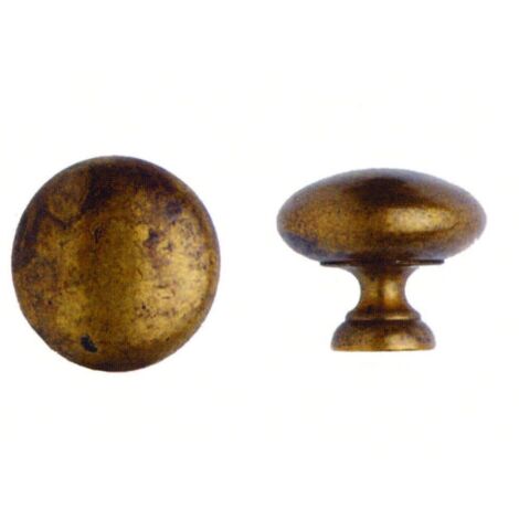 Pomoli Per Mobili In Ottone Anticato ø 27 mm Mod.24228 - METALSTYLE - 5 pz