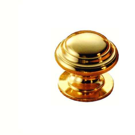 Pomoli Per Mobili In Ottone Lucido Sagomati - ø 30 mm - 5 pz
