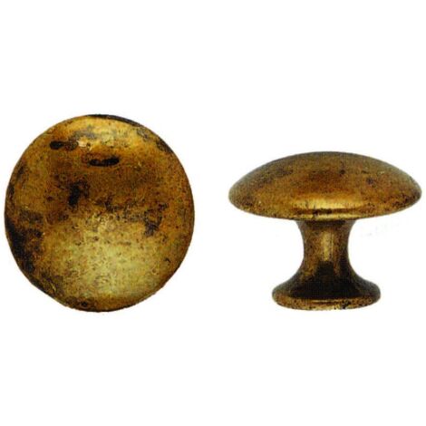 Pomoli Per Mobili Mod.24220 Zama Ottone Anticato ø 25 mm - METALSTYLE - 5 pz