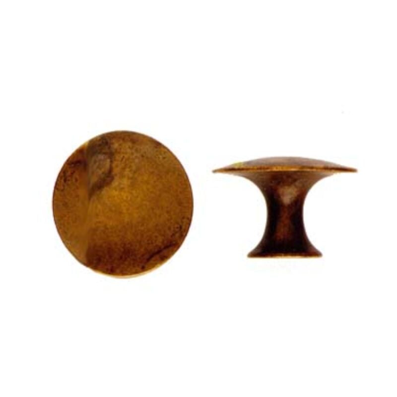Image of Pomoli per mobili mod.24459 in ottone anticato - ø mm.25 10 pezzi Metalstyle