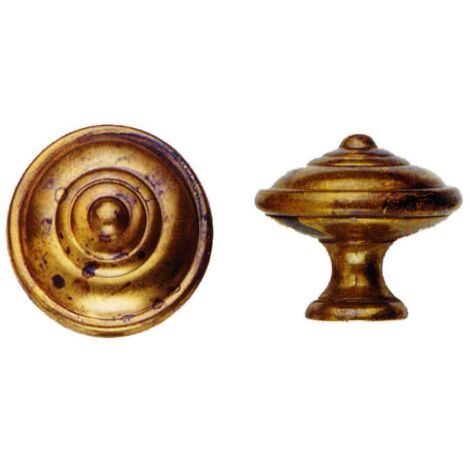 Pomoli per mobili mod.24499 in ottone anticato - 5 pz