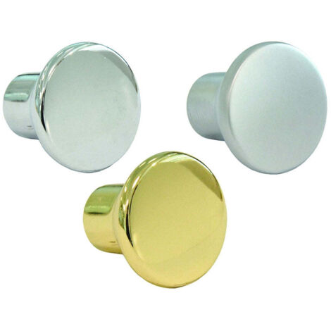 Pomoli Per Mobili Mod.Ga09 In Zama ø 24 mm Ottonato Lucido - METALSTYLE - 5 pz