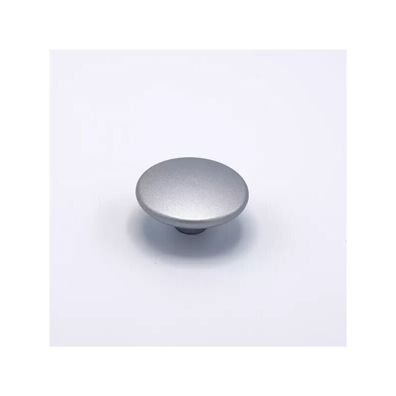 Image of Polideas - Pomolo a forma di disco effetto alluminio 52x24mm - 428 Ufo