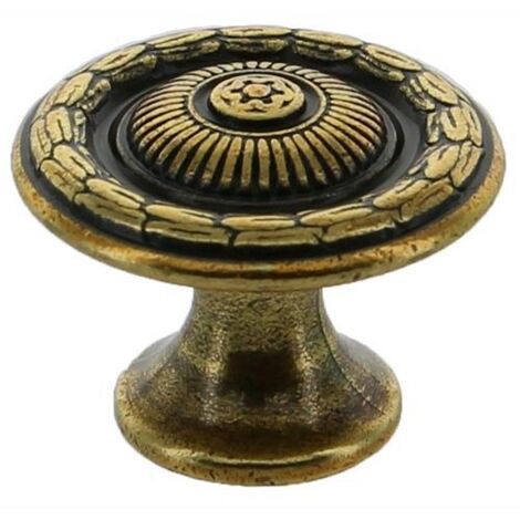 Pomolo Antichizzato Art.24286Z Mm.25 Oro Valenza 25 Pz