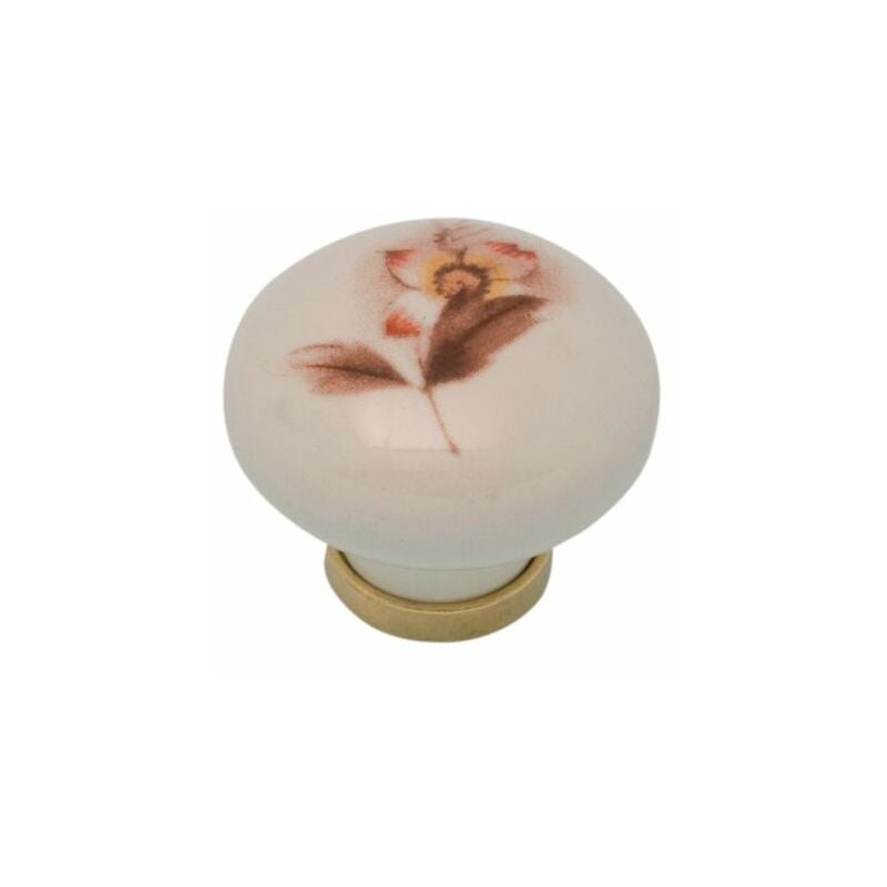 Pomolo porcellana tondo c/base f/ 5 31X26 mm 25 pz...