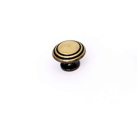 Pomolo doppia riga in metallo bronzo 35 mm