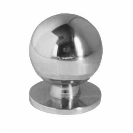 Pomolo Esfera Aro de Latón Cromado mm 25