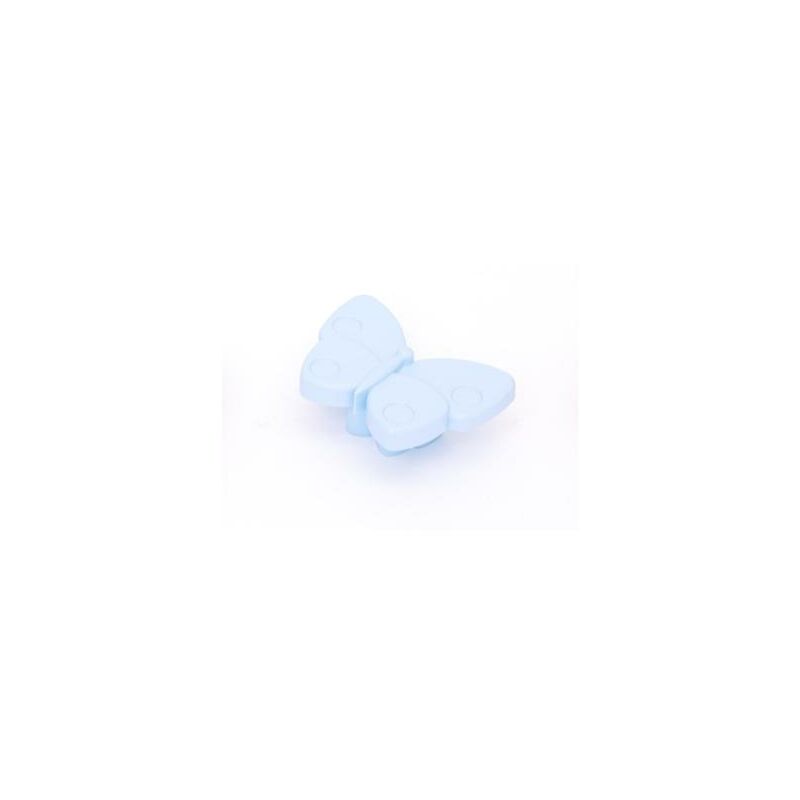 Image of Pomolo farfalla plastica azzurro
