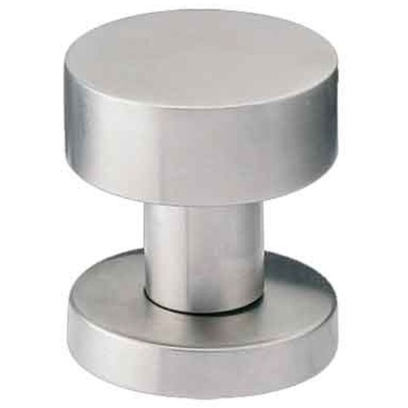 POMOLO FISSO INOX 'PIANO' Ø 52 mm - Colore Inox satinato Q.TA 2