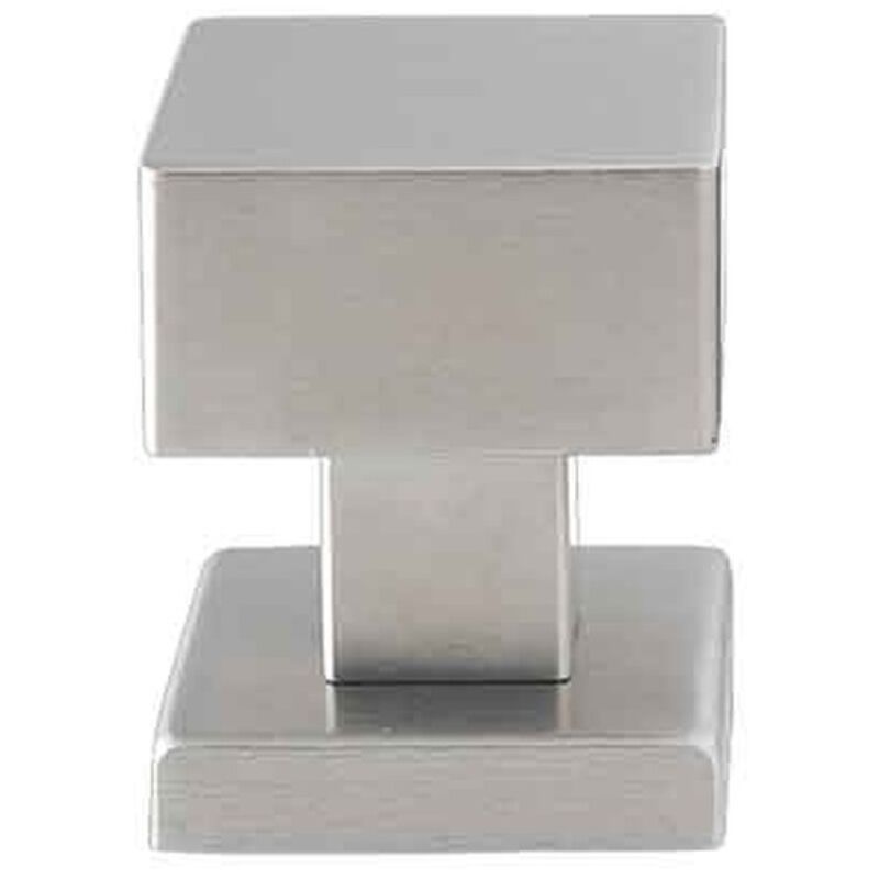 POMOLO FISSO INOX 'QUADRO' 50x50x23 mm - Colore Inox satinato Q.TA 2