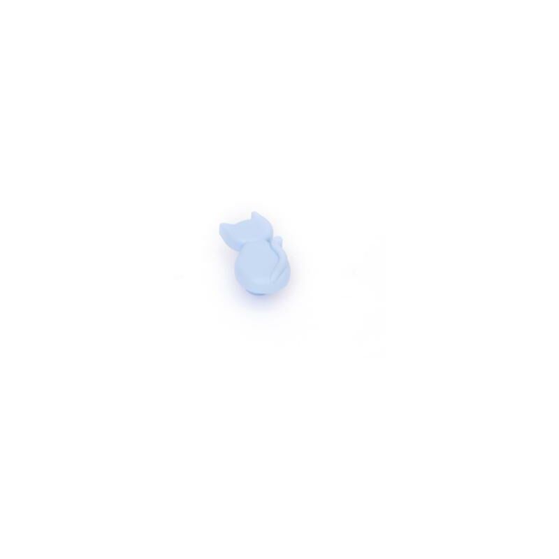 Image of Pomolo gatto plastica azzurro