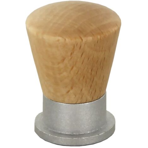 POMOLO IN LEGNO/OTTONE SFERICO ART. 745 mm 19 noce scuro
