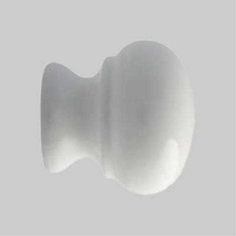 Pomolo legno laccato "101" ø 30 - bianco