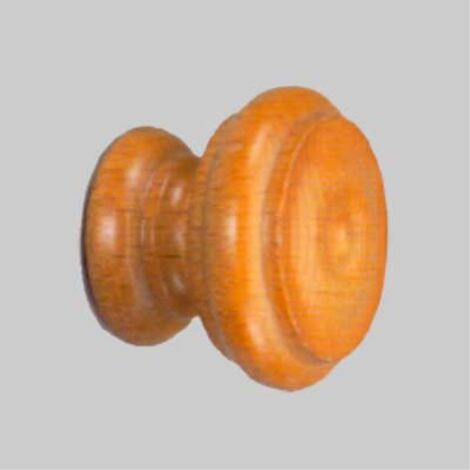 Pomolo legno verniciato "102" ø 40 - noce chiaro