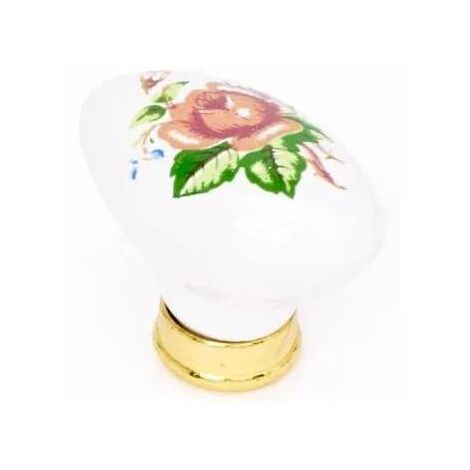 Pomolo Oro Decorato Mm47X26 Pz.2