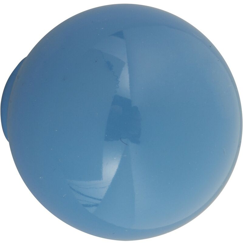 Image of Pomello per mobile a sfera blu in abs H.29 x l.28 x P.28 mm REI