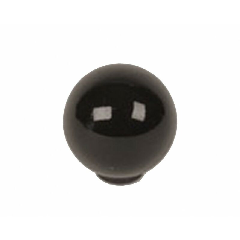 Image of REI - Pomello per mobile nero Sfera in abs lucido H.29 x l.28 x P.28 mm