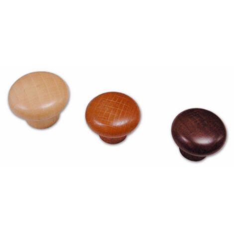 Pomolo per Mobili in Legno art. 105/B colore Noce Scuro misura 30x22 mm 2pz