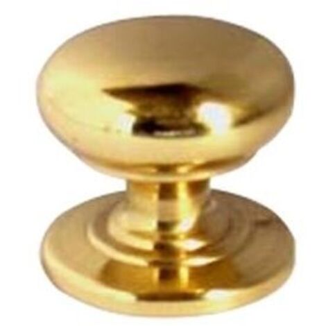 POMOLO PER MOBILI IN OTTONE h.18mm. d.15mm. - ORO
