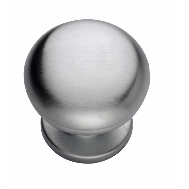 Pomolo per porte cipolla con piastrina cr.sat