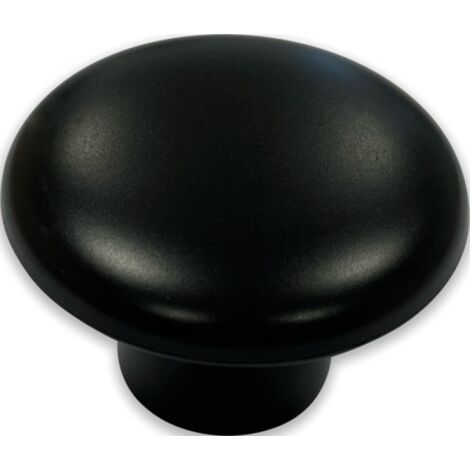 POMOLO PLASTICA 32MM LACCATO NERO