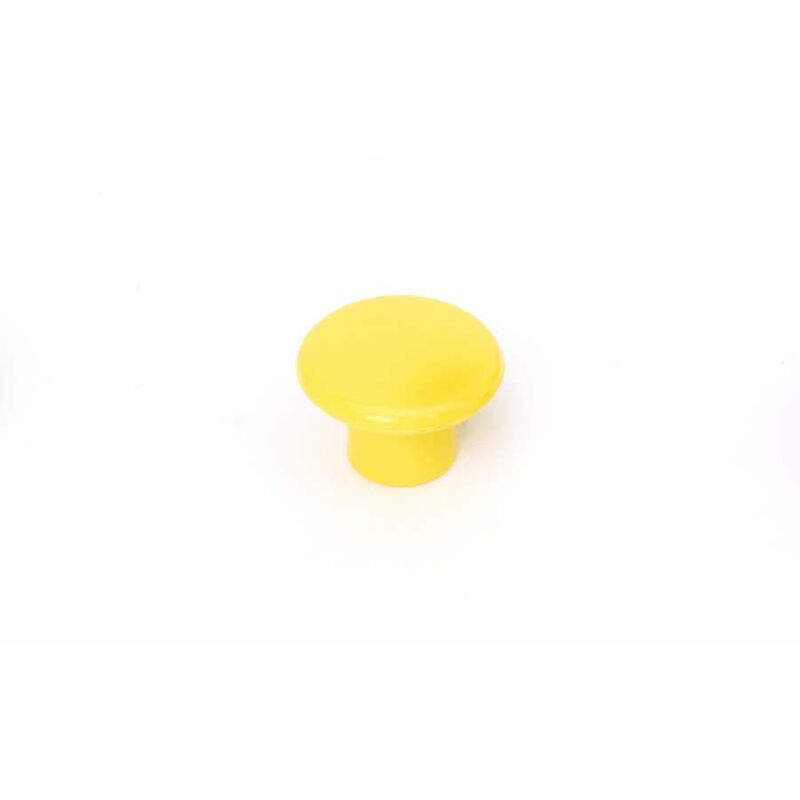Image of Cfadda - Pomolo in plastica giallo diametro 30 mm