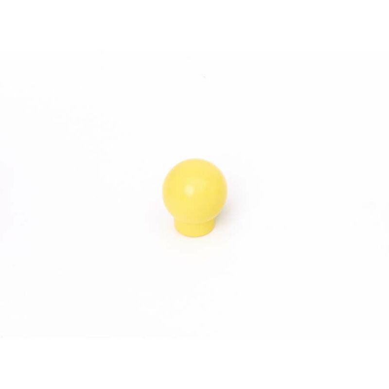 Image of Cfadda - Pomolo sfera in plastica gialla 20 mm