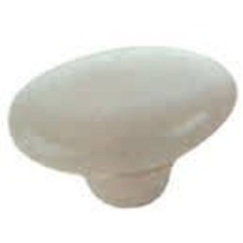 Pomolo Porcellana Ovale Champagne