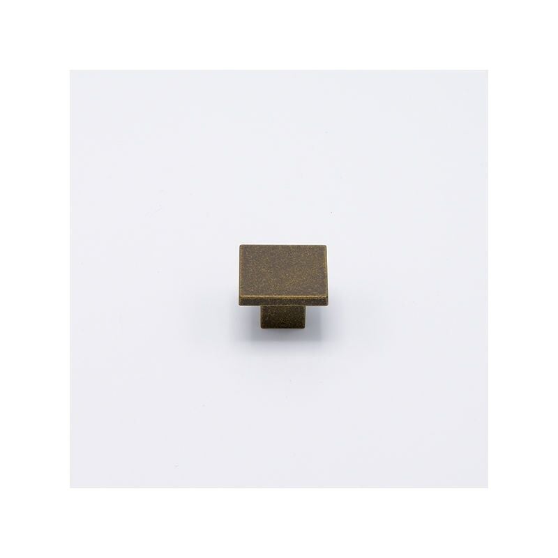 Polideas - Pomolo quadrato effetto bronzo 30x30x19mm - 022Q Quadro