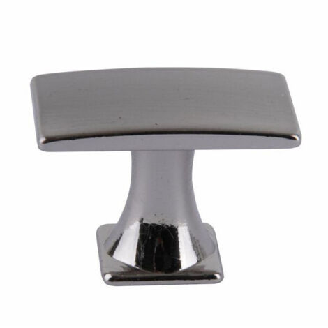 Pomolo Rectangular Zama Níquel Satinado Mm 18X30