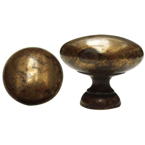 Pomolo Redondo de Latón Antiguo 27 6556 Ms