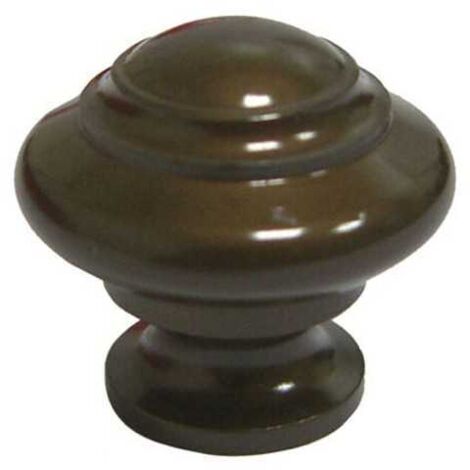 Pomolo Sagomato Ottone Bronzato Mm 25