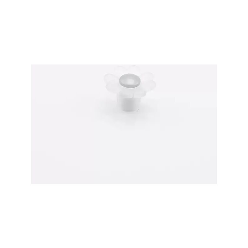 Image of Pomolo a forma di fiore effetto satinato opalino 32x22mm - 007 Daisy - Effetto vetro satinato color opalino