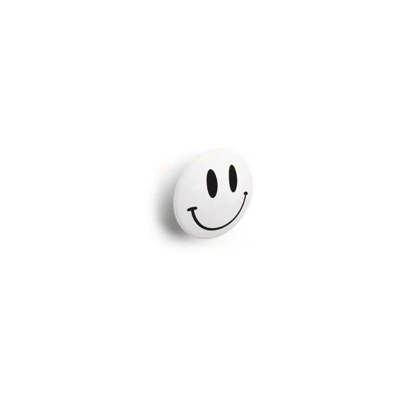 Image of Sicashop - Pomolo smile per cameretta bimbi colore bianco