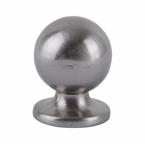 Pomolo sphère Zama Nickel satiné mm 20
