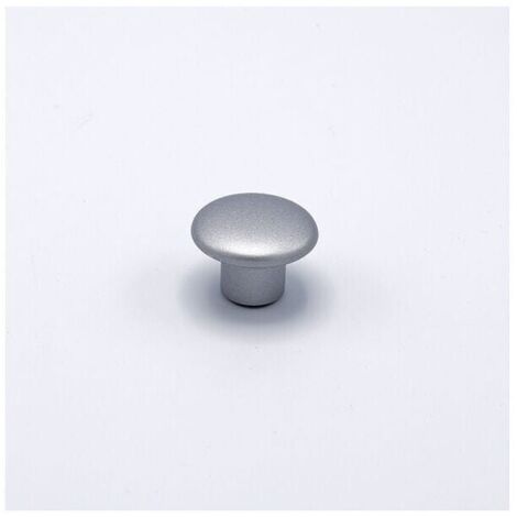Pomolo tondo effetto alluminio 32x22mm - 006 Little