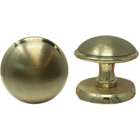 POMOLO X PORTONE GIADA  OTTONE ORO SATINATO D.MM 70 BASE D.MM 70