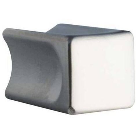 POMOLO ZAMA QUADRO 2388 METALSTYLE - CROMO OPACO MM 10X10 - 10 pezzi