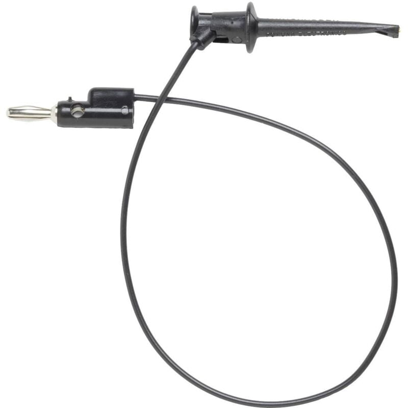 Pomona Electronics - 3782-24-0 [ banane mâle 4 mm - pinces crocodile] 0.60 m noir 1923357
