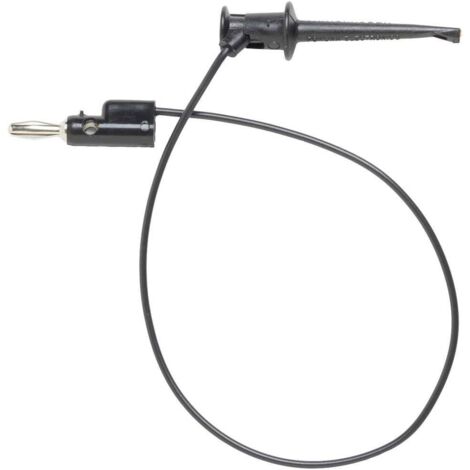 Pomona Electronics 3782-24-0 Cavo di misura Spina a banana 4 mm Morsetto a coccodrillo 0.60 m Nero 1 pz.