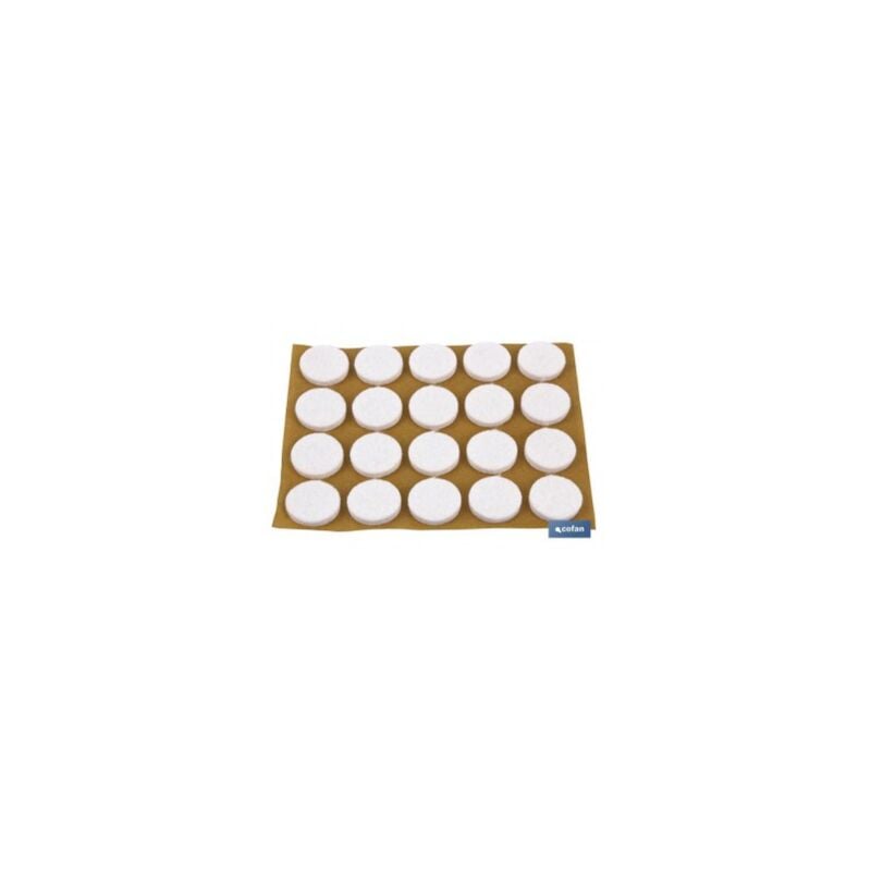 

BL 2X12 UDS FIELTRO REDONDO MARRÓN 22X3MM ''venta unitaria'' - NEOFERR..