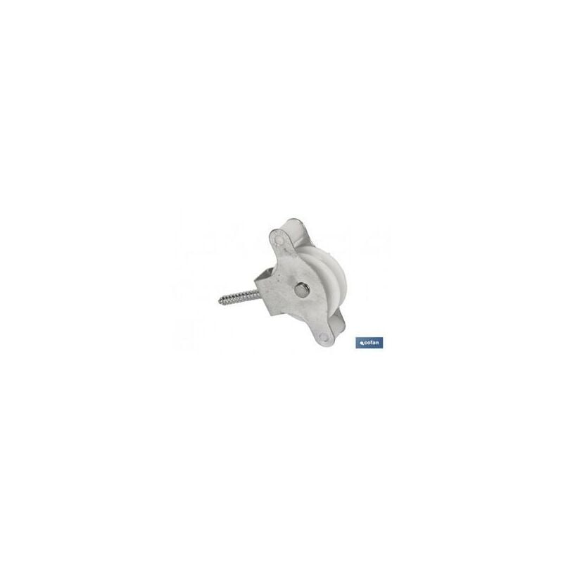 

2 uds polea con tirafondo 40mm venta unitaria